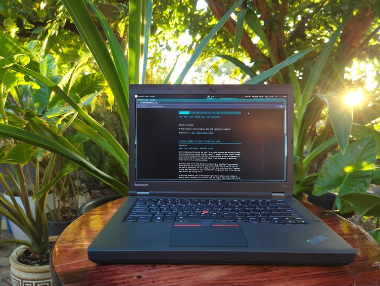 landing image - my custom Lenovo Thinkpad T440p